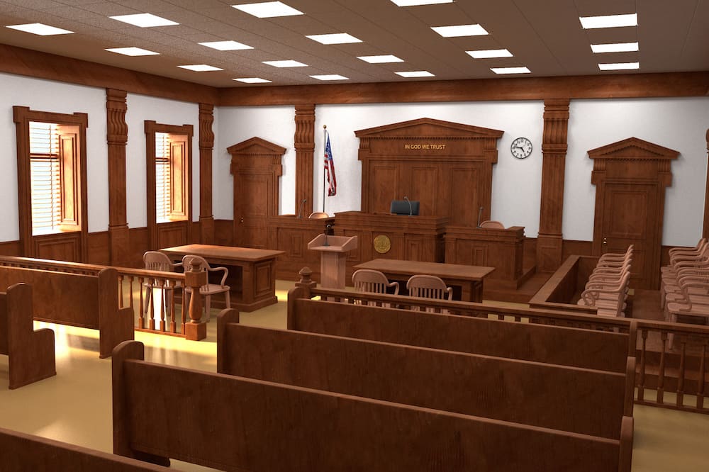 courtroom interior concept