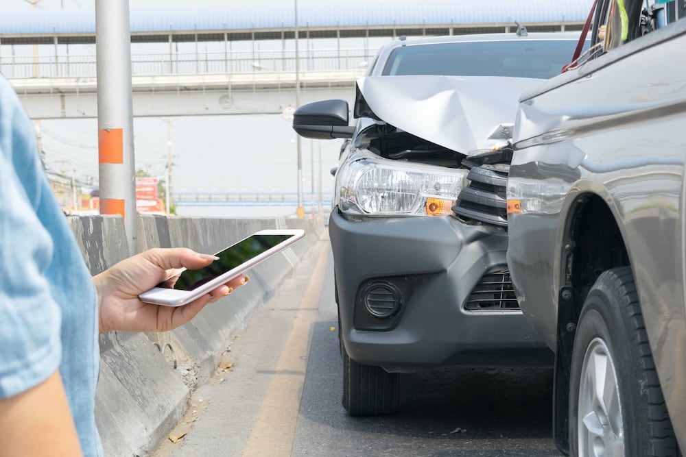 phone car accident