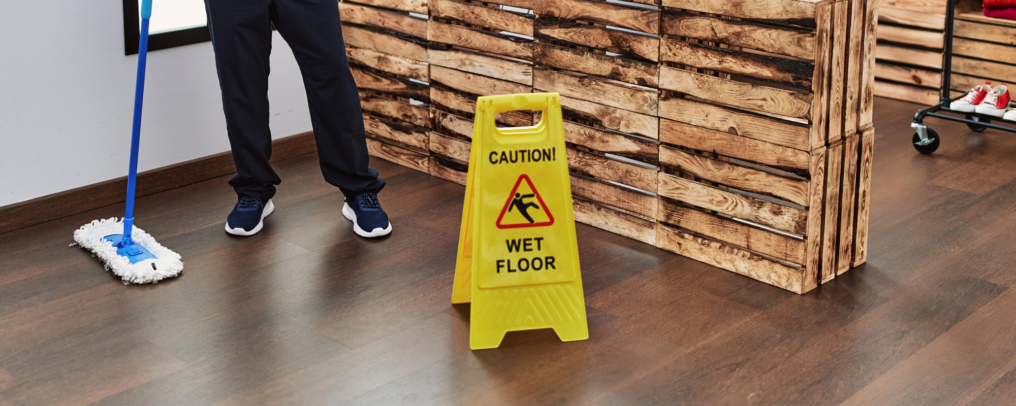 wet floor sign