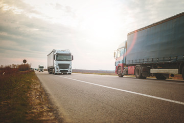 truck on highway