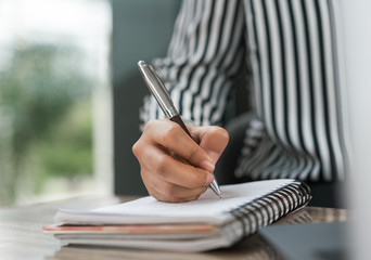 person taking notes