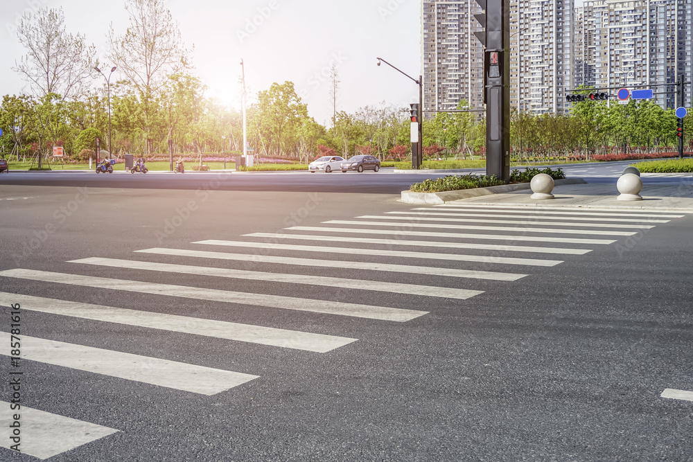 crosswalk in intersection