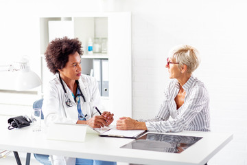 woman at doctor appointment