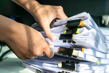 stacks of evidence