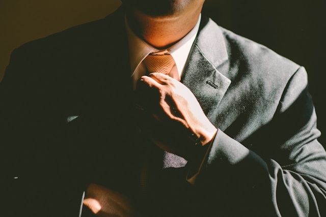 man in suit and tie