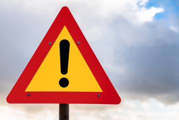 road hazard sign