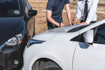 car accident insurance man