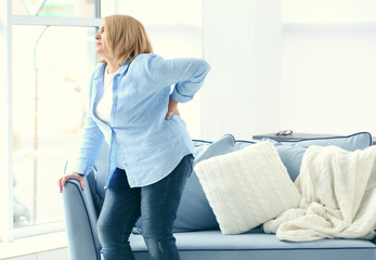woman with chronic back pain