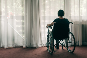 woman in wheelchair